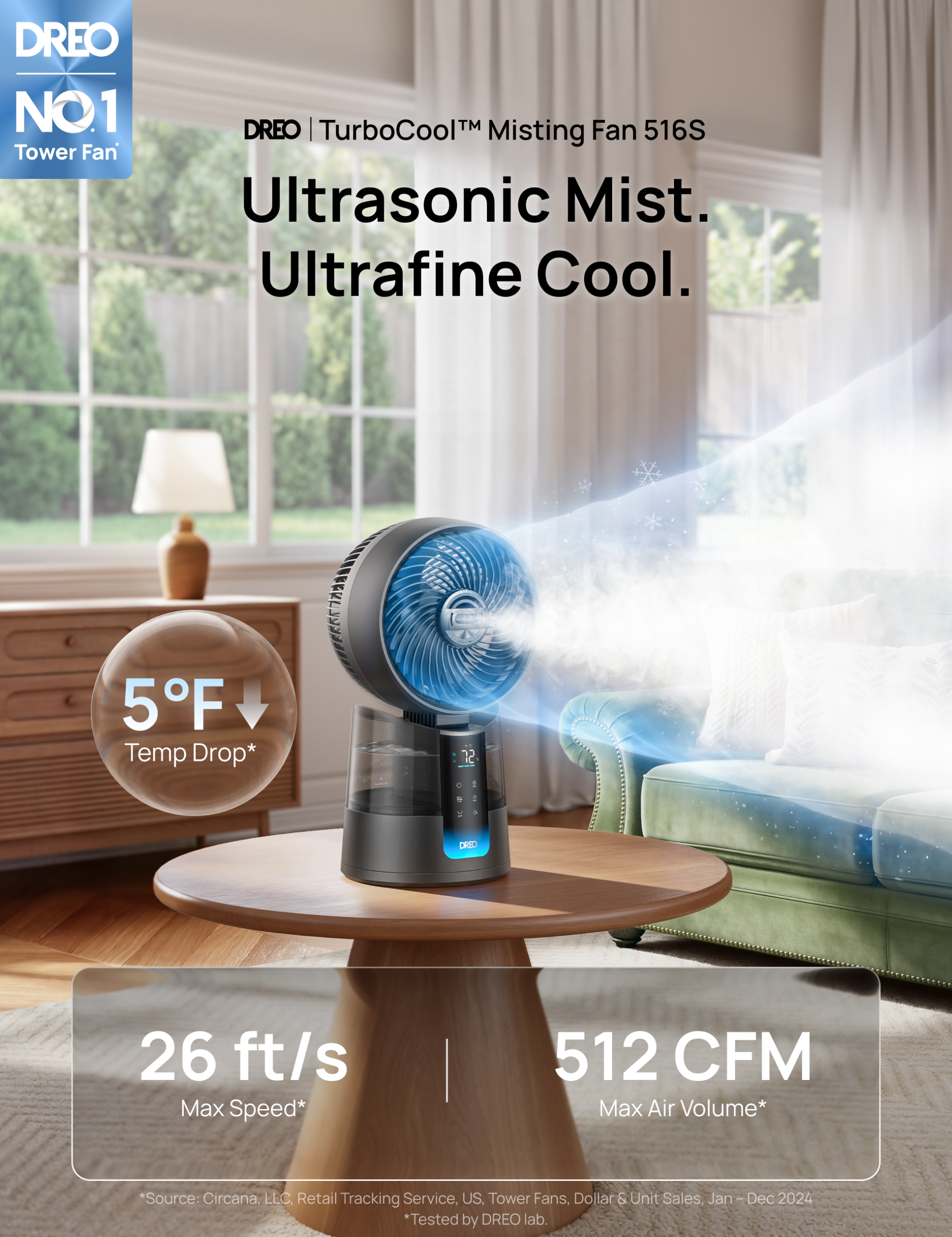 TurboCool™ Misting Fan 516S - Image 3