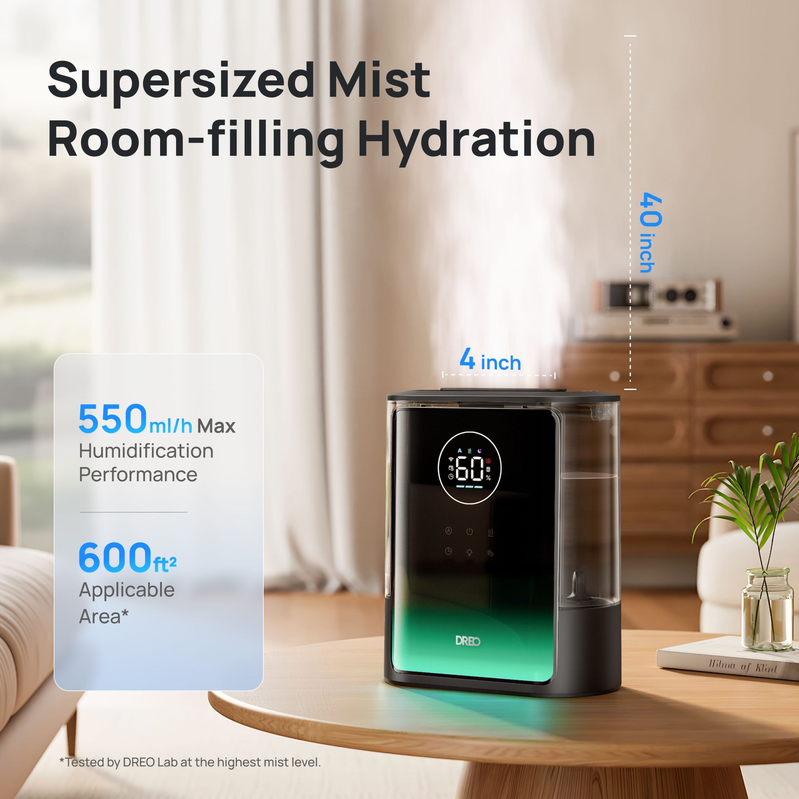 Smart Humidifier 717S 8L with Demineralization Cartridge - Image 2